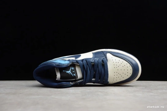 University Obsidian (555088-140) 1 Blue Kid Kids 555088-140 Air Jordan 0814